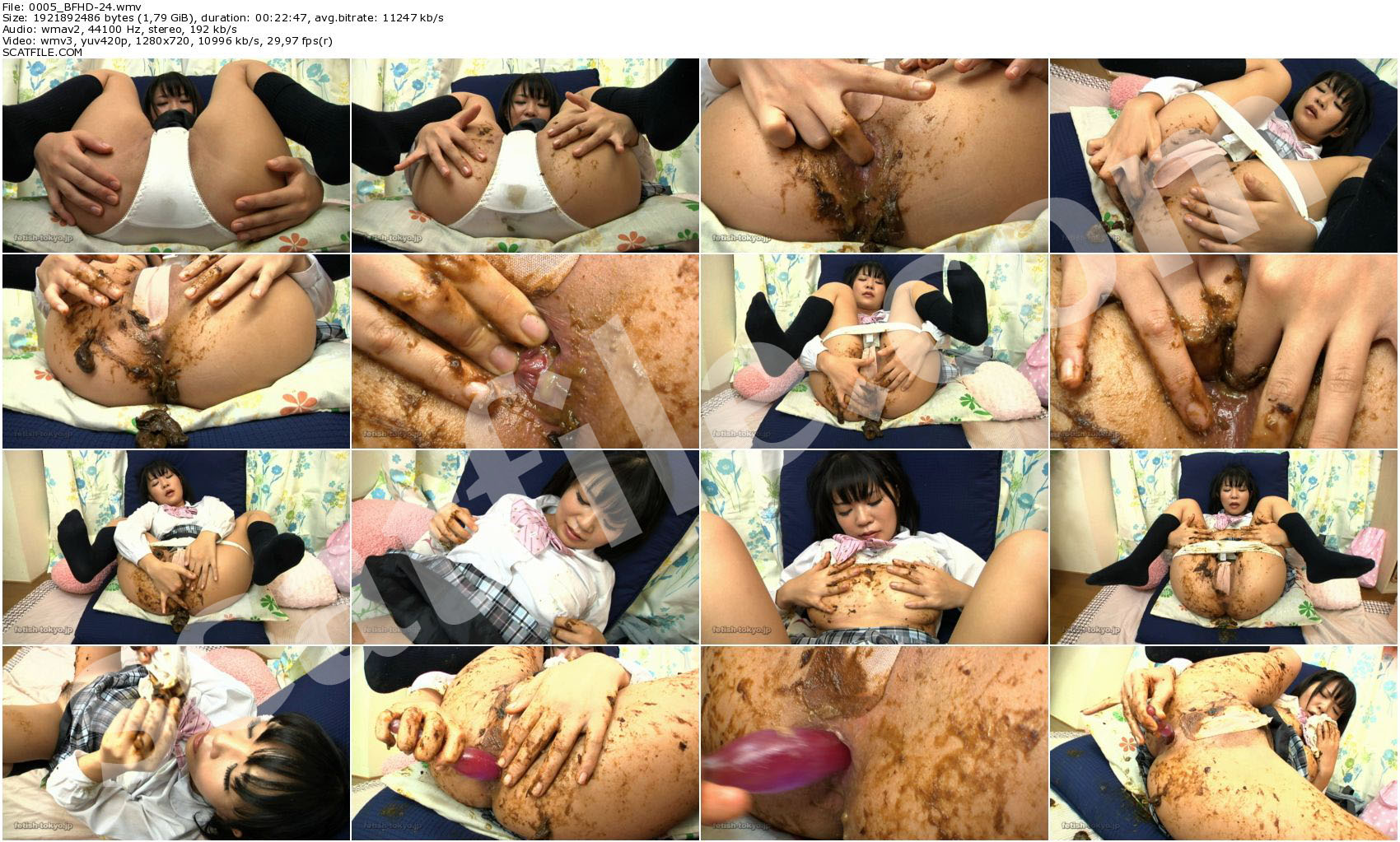 BFHD-24 Nasty Schoolgirl Close Up Dirty Anal Fingering (HD 720p) â€“ japan  scat porn, japanese scat, Scat porn video